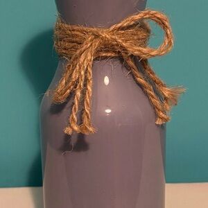 Elegant Purple Vase with Twine Accent